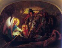 Sir Joseph Noel Paton - How an Angel rowed Sir Galahad